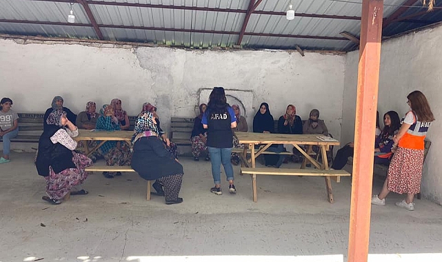 Köylerde afet farkındalık eğitimi