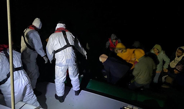 75 düzensiz göçmen kurtarıldı