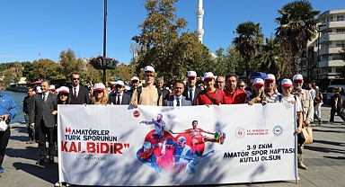 Çanakkale'de Amatör Spor Haftası Yürüyüşü