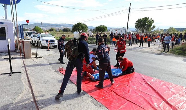 Çanakkale’de KBRN Saha Tatbikatı
