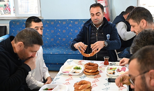 Personel ile kahvaltıda buluştu