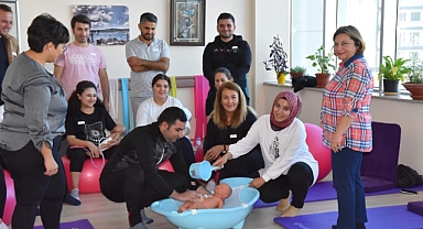 Gebe Okulu'nda eğitim