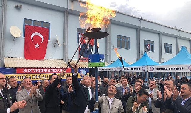 Karabiga doğal gaza kavuştu