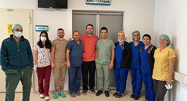 Lapseki Devlet Hastanesi'nde ilk kez yapıldı