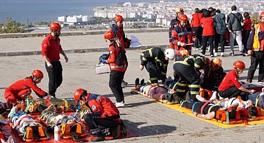Uçak kazası tatbikatı