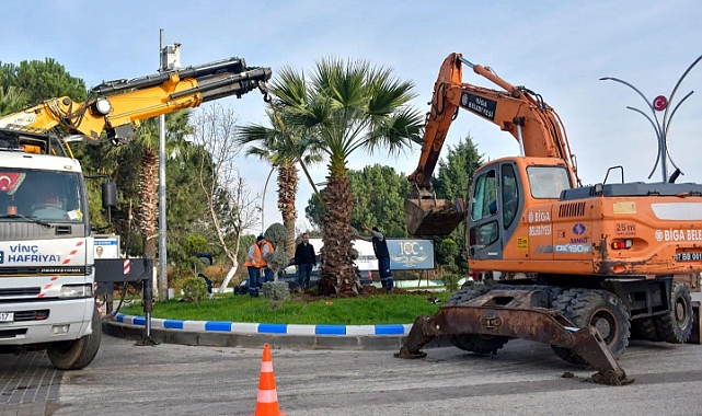 Çevre Dostu Biga Belediyesi şehri güzelleştiriyor