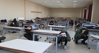 ÇOMÜ'de deprem tatbikatı