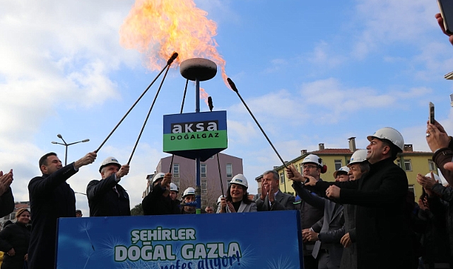 Gelibolu&#039;da doğal gaz ateşi yandı