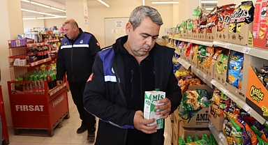 Geyikli'de marketler denetlendi