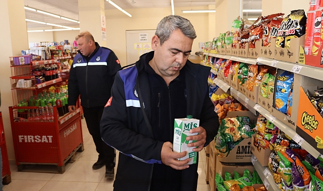 Geyikli&#039;de marketler denetlendi