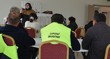 Lapseki'de iş güvenliği eğitimi