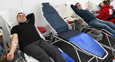 Başkanlardan kan bağışına destek