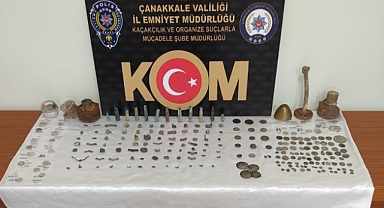 Çanakkale'de tarihi eser operasyonu