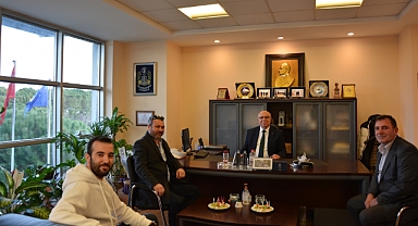 Korhan Meriç'ten Başkan Deniz'e ziyaret
