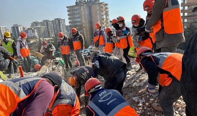 Asrın felaketinde 900&#039;e yakın ÇOMÜ mensubu mücadele ediyor!
