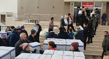 Çan'dan afet bölgesine destek