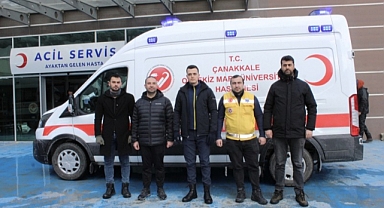 ÇOMÜ hastanesinden destek