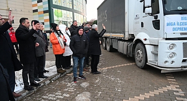 Yardım Tırları Biga’dan yola çıktı
