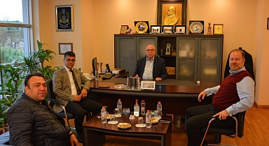 Başkan Deniz misafirlerini ağırlıyor