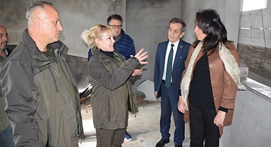 Çalışmaları yerinde inceledi