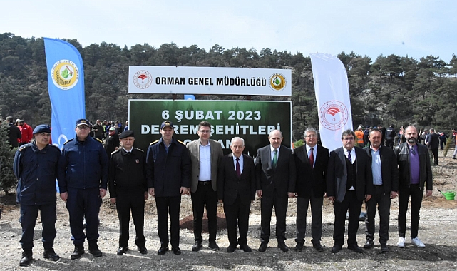 Deprem Şehitleri Ormanı oluşturuldu
