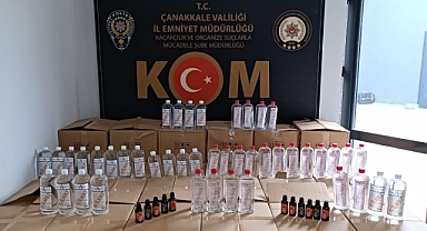 Çanakkale'de sahte içki operasyonu