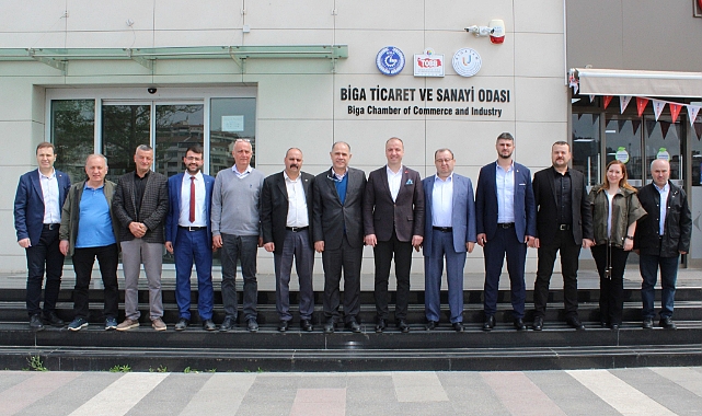 MHP heyetinden Biga TSO&#039;ya ziyaret
