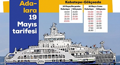 GESTAŞ'tan Adalara 19 Mayıs Tarifesi...
