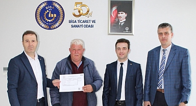 Biga TSO 'K Belgesi' hizmeti vermeye başladı