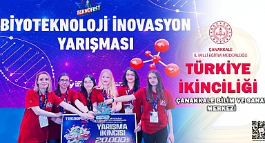 Çanakkaleli öğrenciler Teknofest'te ikinci oldu