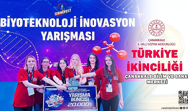 Çanakkaleli öğrenciler Teknofest&#039;te ikinci oldu