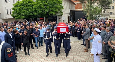 Çanakkale şehidini uğurladı