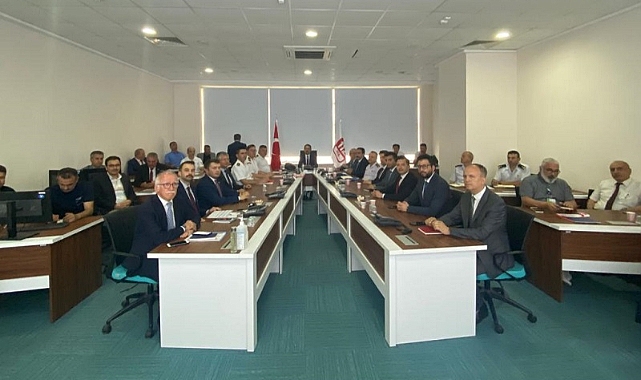 Saha tatbikatı öncesi koordinasyon toplantısı