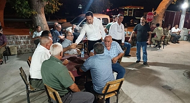 AK Parti Teşkilatı yangın köylerinde