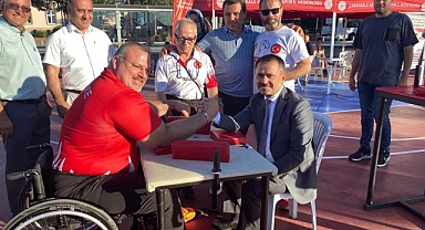 Çanakkale'de Bilek Güreşi etkinliği