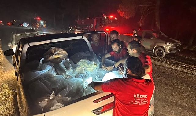 ÇÖZAK ekibi lojistik destek sağladı