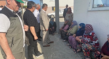 Vali Aktaş yangın bölgesinde köylülerle görüştü