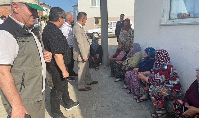 Vali Aktaş yangın bölgesinde köylülerle görüştü