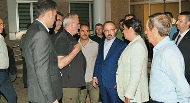 Bülent Turan yangın bölgesinde