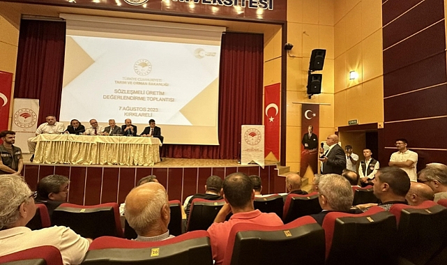 ÇTB heyeti sözleşmeli üretim değerlendirme toplantısına katıldı