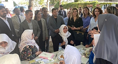 Ahmetçe Köyü'nde Hesap İşi Sergisi ziyarete açıldı