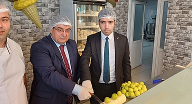 Bayramiç Beyazı'nın dondurması yapıldı