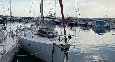 Ayvacık'ta yelkenli tekneye operasyon