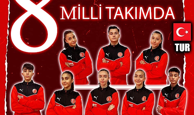 8 sporcu Milli Takımda!