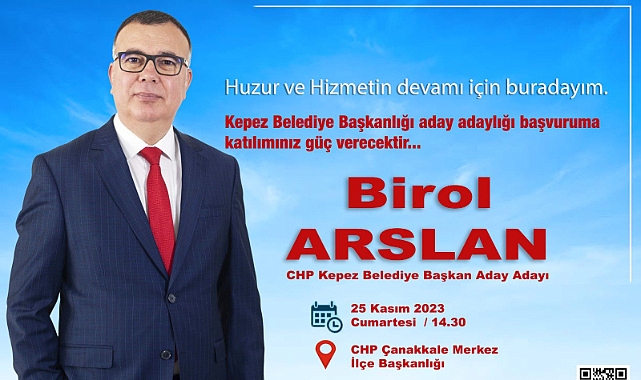 Başkan Arslan aday adaylığına başvuruyor