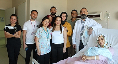 ÇOMÜ Hastanesi'nde ilk tüp bebeği dünyaya geldi