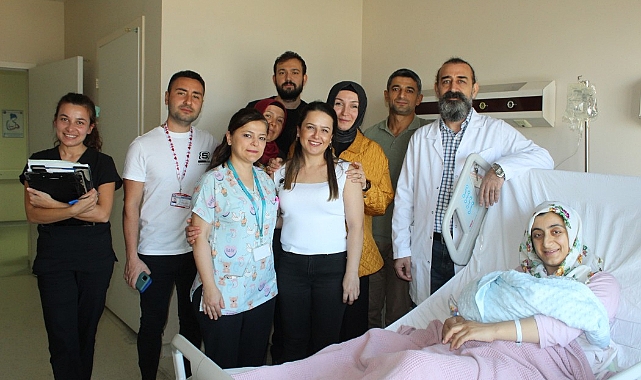 ÇOMÜ Hastanesi&#039;nde ilk tüp bebeği dünyaya geldi