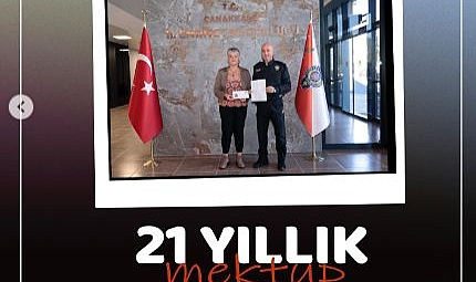 Müdür Arıcı&#039;ya 21 yıllık mektup