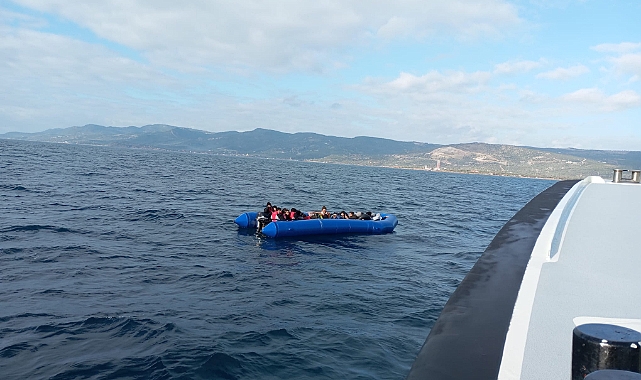 Ayvacık&#039;ta 70 kaçak göçmen yakalandı