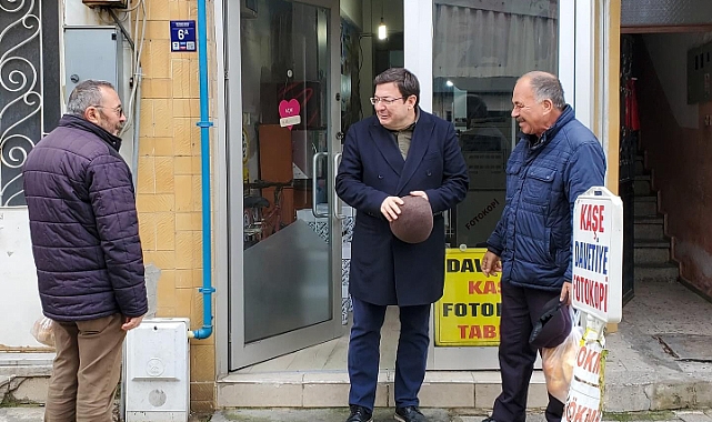 CHP&#039;li Erkek&#039;ten esnaf ziyareti